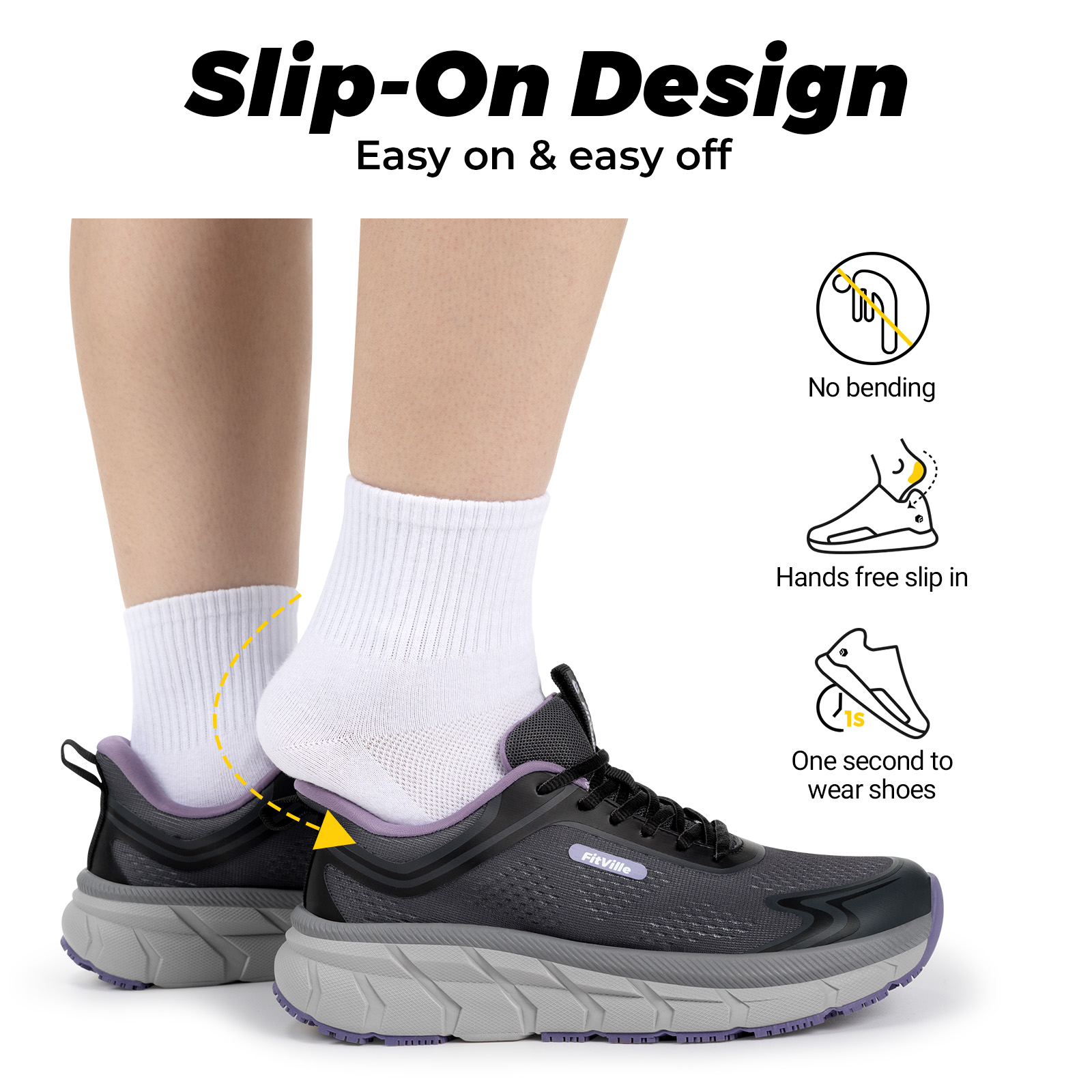 Fitville Women's Sports Shoes  - Breathable Mesh Athletic Shoes 评论和价格