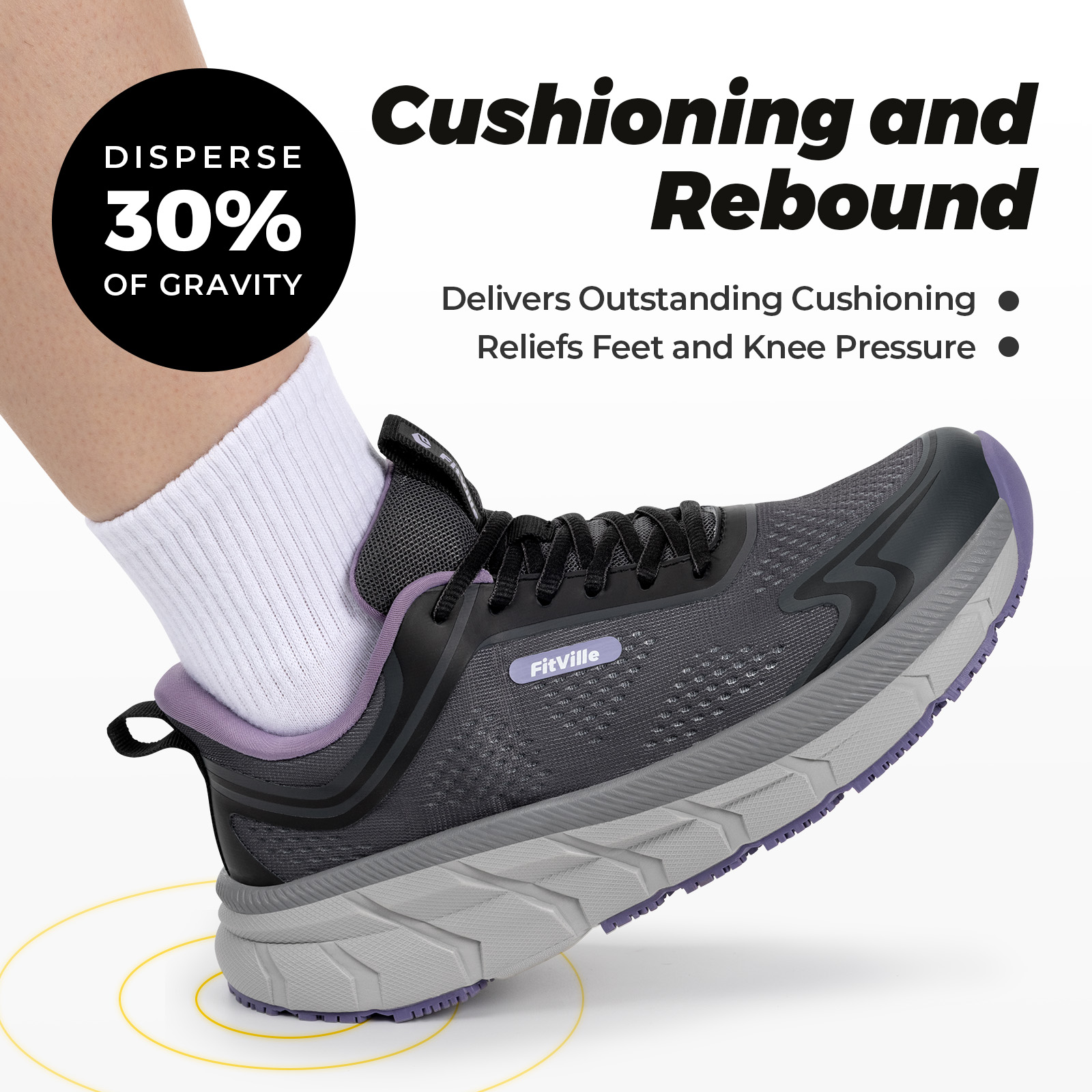 Fitville Women's Sports Shoes  - Breathable Mesh Athletic Shoes 评论和价格