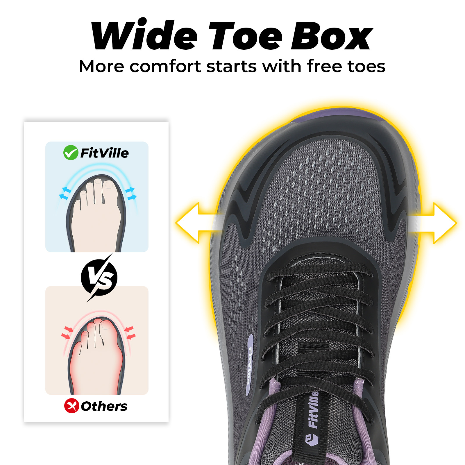 Fitville Women's Sports Shoes  - Breathable Mesh Athletic Shoes 评论和价格