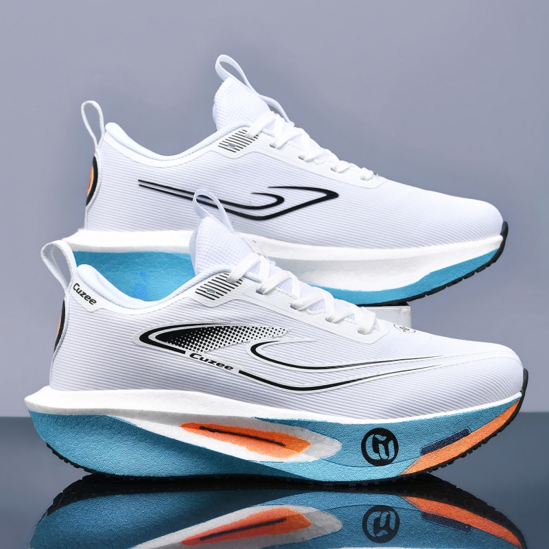 Men Running Shoes Carbon Board - Breathable Mesh Athletic Shoes 评论和价格