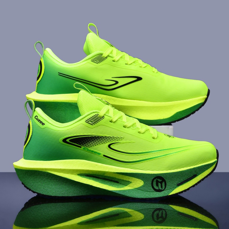 Men Running Shoes Carbon Board - Breathable Mesh Athletic Shoes 评论和价格