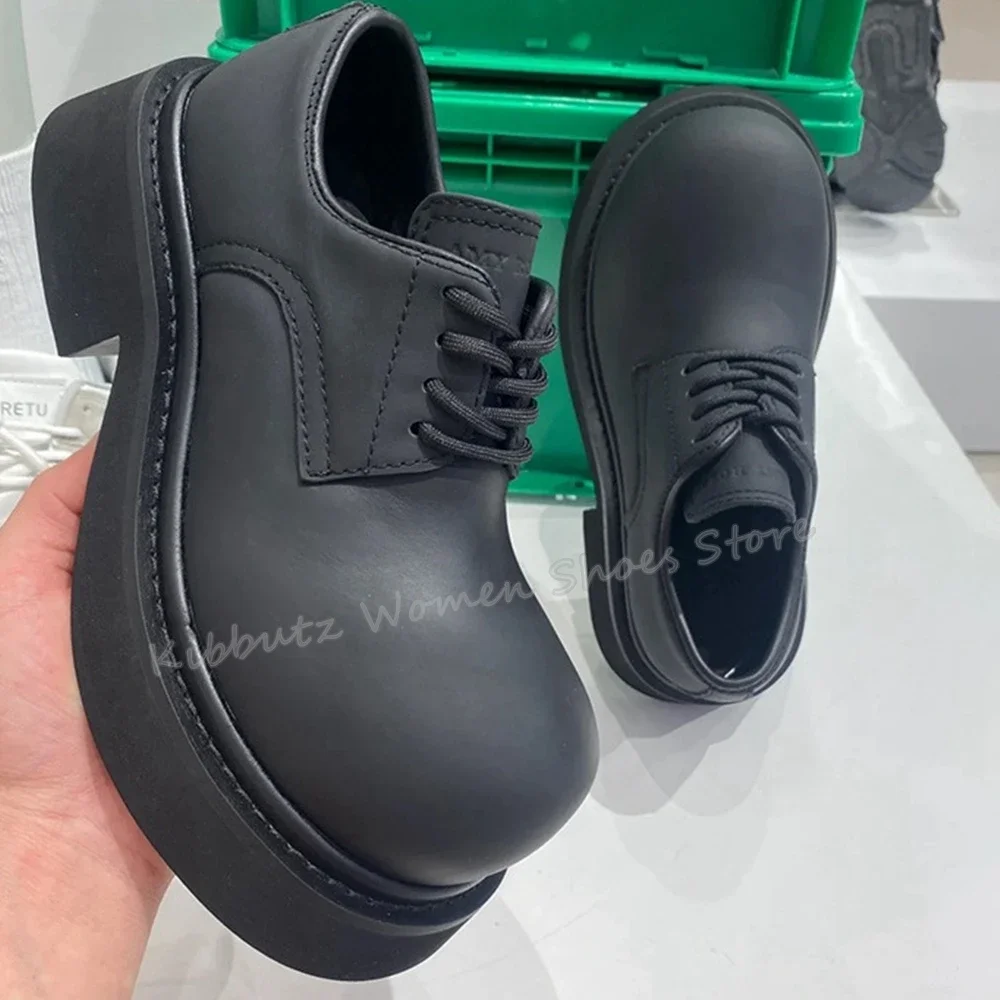 Big Head Pumps Lace-Up Chunky  - Boots 评论和价格